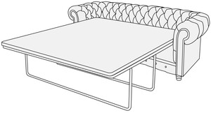 Диван 3-х местный с механизмом Альфа Честер