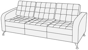 Диван 3-х местный Марс