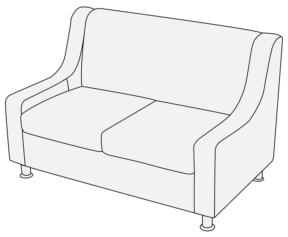 Диван 2-х местный МирЭль