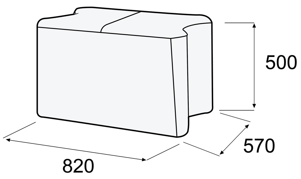 Банкетка спиннер одноместная внутренняя