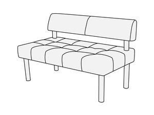 Модуль 2-х местный без подлокотников Спринт