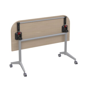 Складной радиусный стол-трансформер с фиксаторами