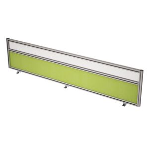 Барьер из ткани и стекла в алюминиевом профиле, фронтальный