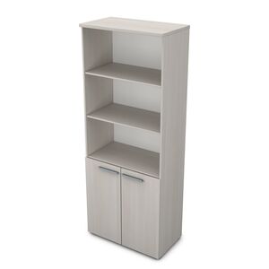 Шкаф высокий с открытыми полками