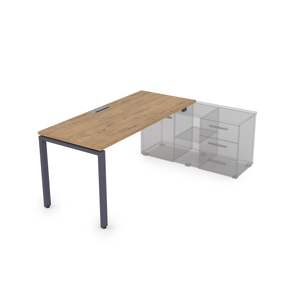 Стол рабочий прямолинейный, для крепления на тумбу