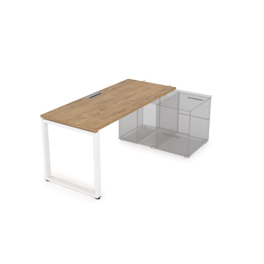 Стол системы БЕНЧ прямолинейный, для крепления на тумбу, начальный