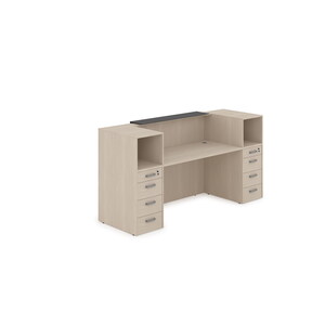 Комплект Ресепшн с фартуком HPL (с подсветкой)