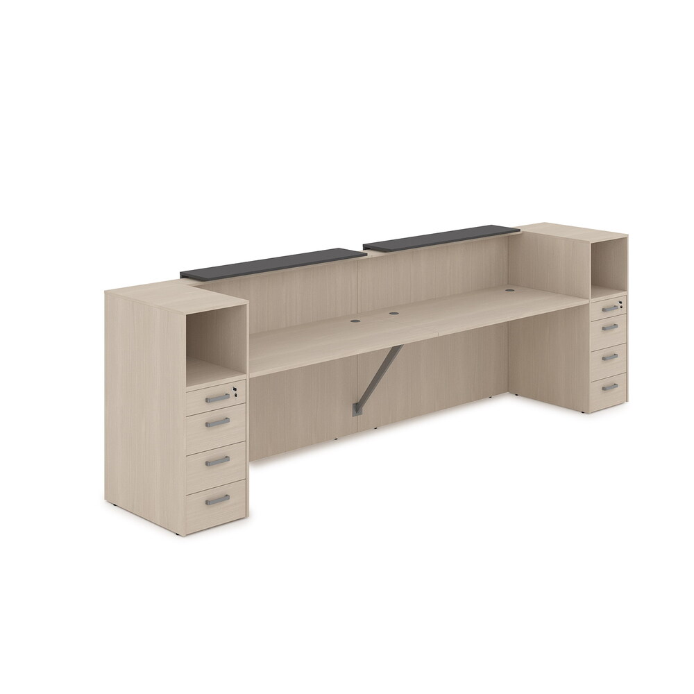 Комплект Ресепшн с фартуком ЛДСП (с подсветкой)