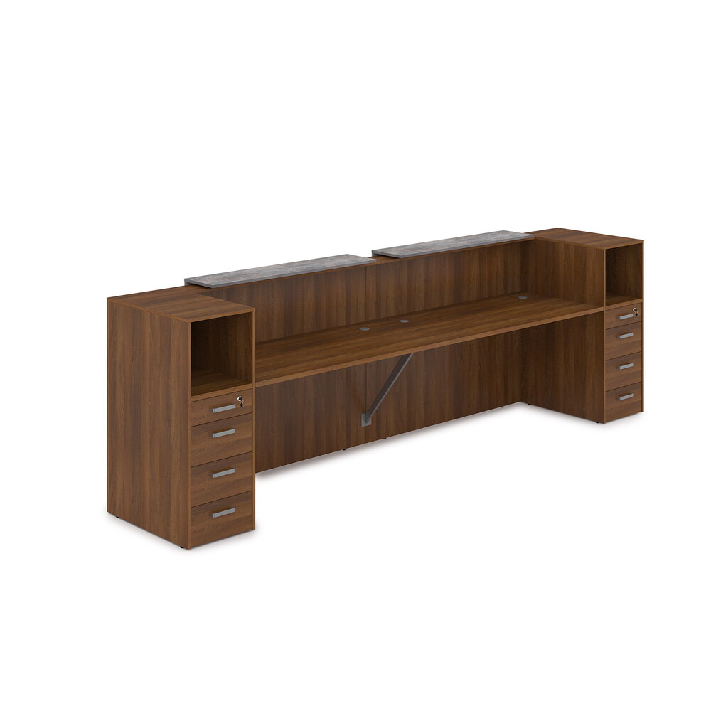 Комплект Ресепшн с фартуком ЛДСП (с подсветкой)