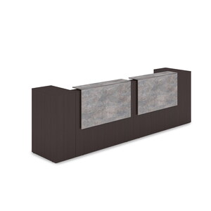 Комплект Ресепшн с фартуком ЛДСП (с подсветкой)