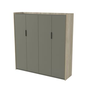 Шкаф высокий для одежды, двусоставный