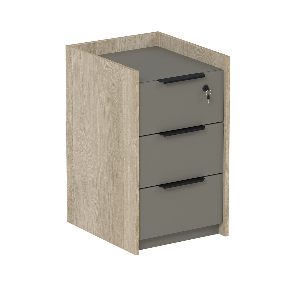 Тумба подкатная, с ящиками, с код замком