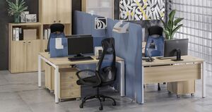 Офисная мебель для персонала METAL SYSTEM QUATTRO 50x50