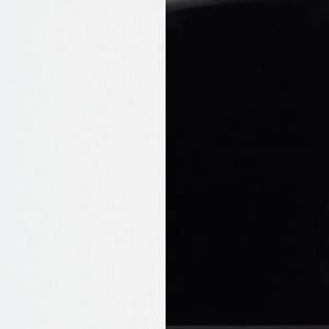 Белый/черный матовый