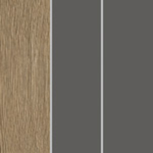 Дуб гладстоун светлый / антрацит / антрацит