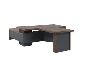 Стол руководителя с опорной тумбой (правый)