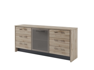 Тумба с дверью и 6 ящиками (левая)