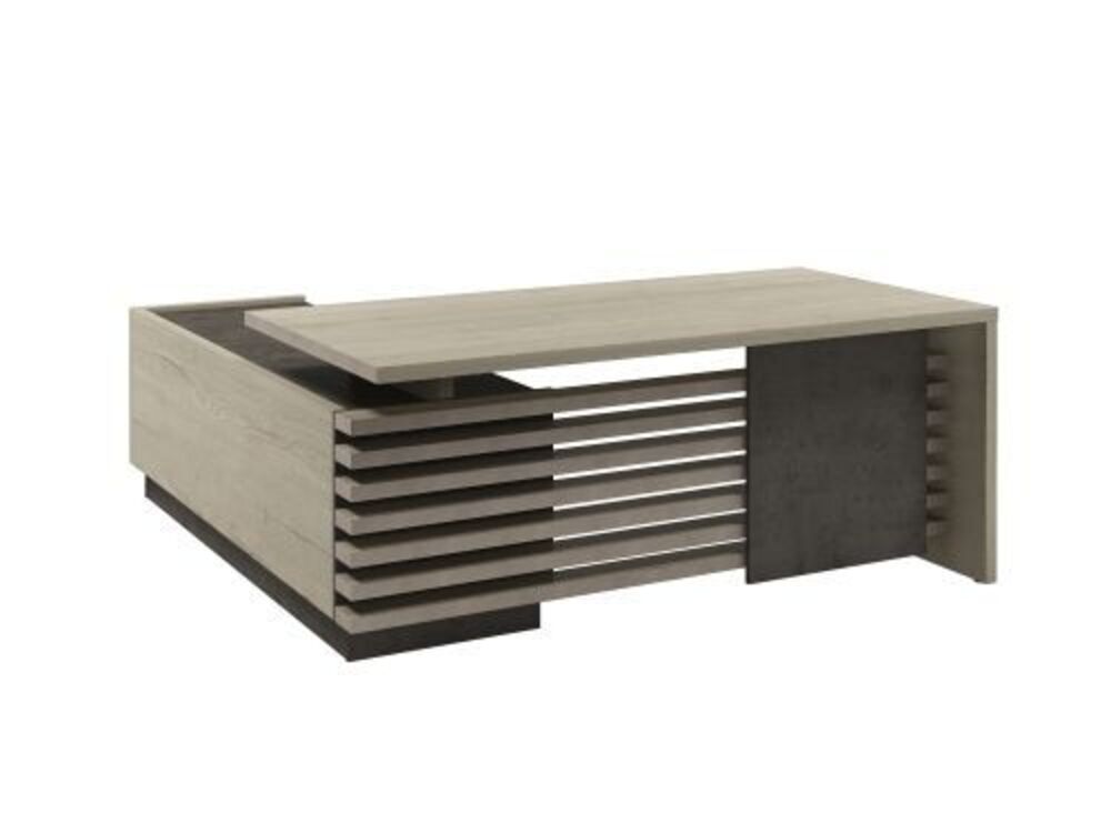 Стол руководителя с опорной тумбой (правый)