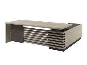 Стол руководителя с опорной тумбой (левый)