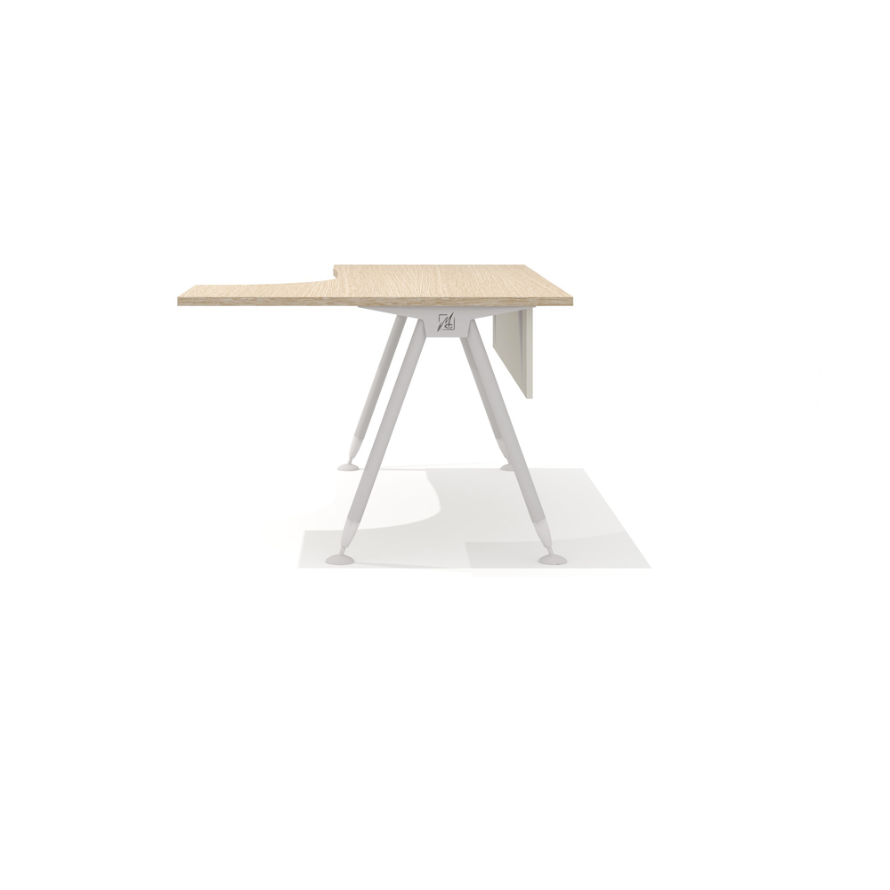 Эргономичный стол на металлокаркасе правый