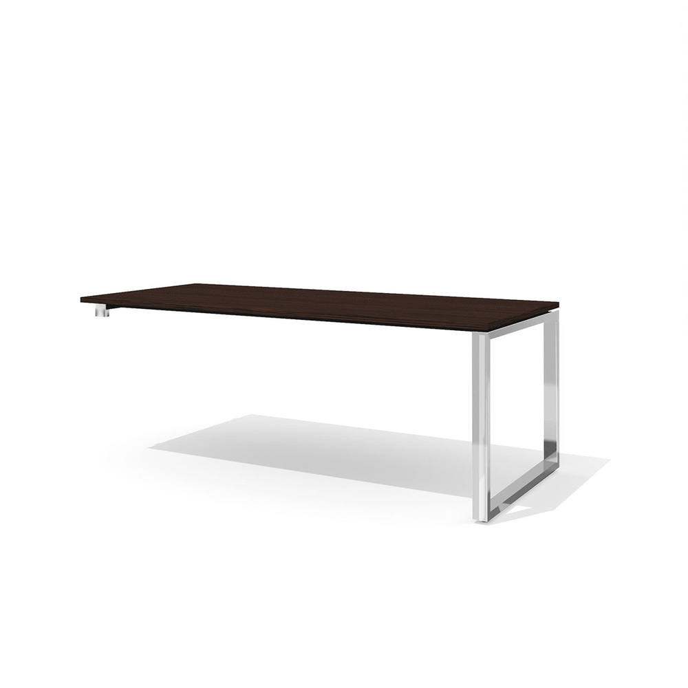 Стол руководителя с укороченной опорой под тумбу