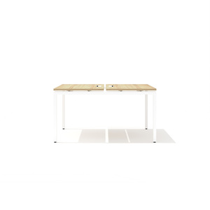 Сдвоенный стол прямой с люком на металлокаркасе