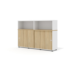 Объединяющая тумба-купе с полками