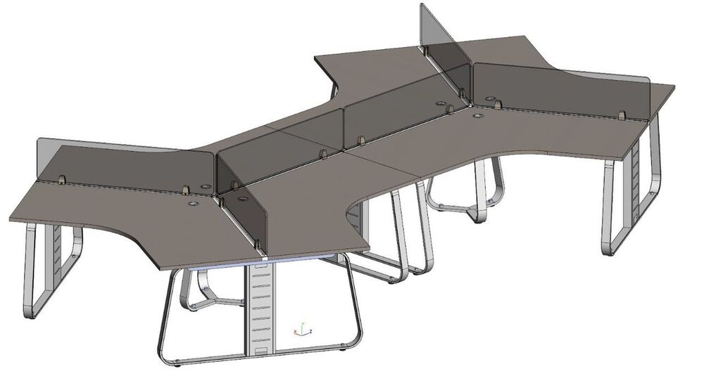 Композиция 4 - Рабочая станция на 6 мест