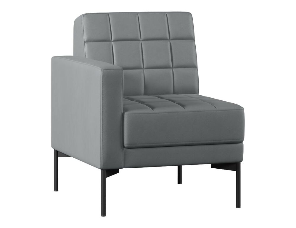 Секция с подлокотником одноместный правый