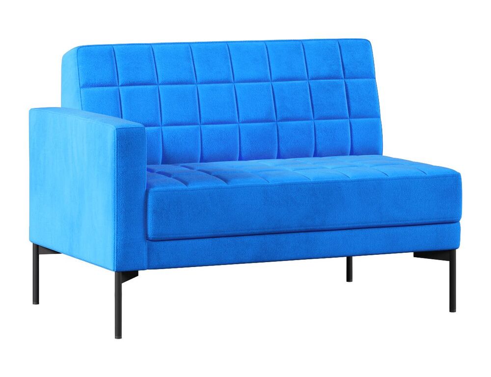 Секция с подлокотником двухместный правый