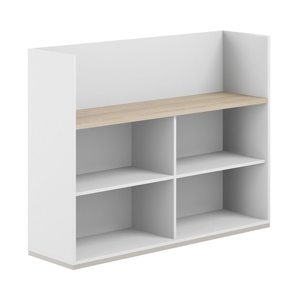 Стеллаж-комбо 1-стор. 1438, с экраном ЛДСП