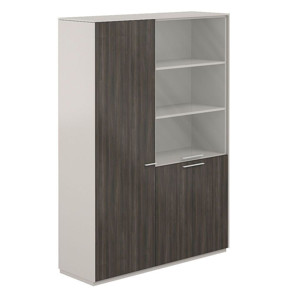 Шкаф для одежды 600 + Шкаф высокий 800 со стеклом матовым, 4 ящ