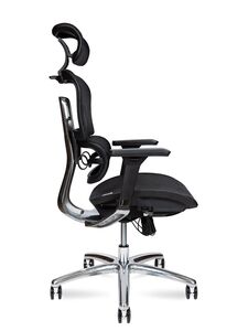 Кресло руководителя Kron aluminium black