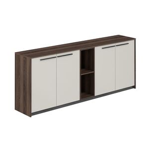 Шкаф низкий (2 шт) со стеллажом