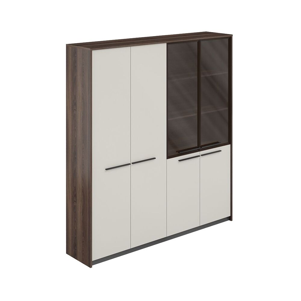 Шкаф высокий (для одежды) и шкаф комбинированный со стеклом