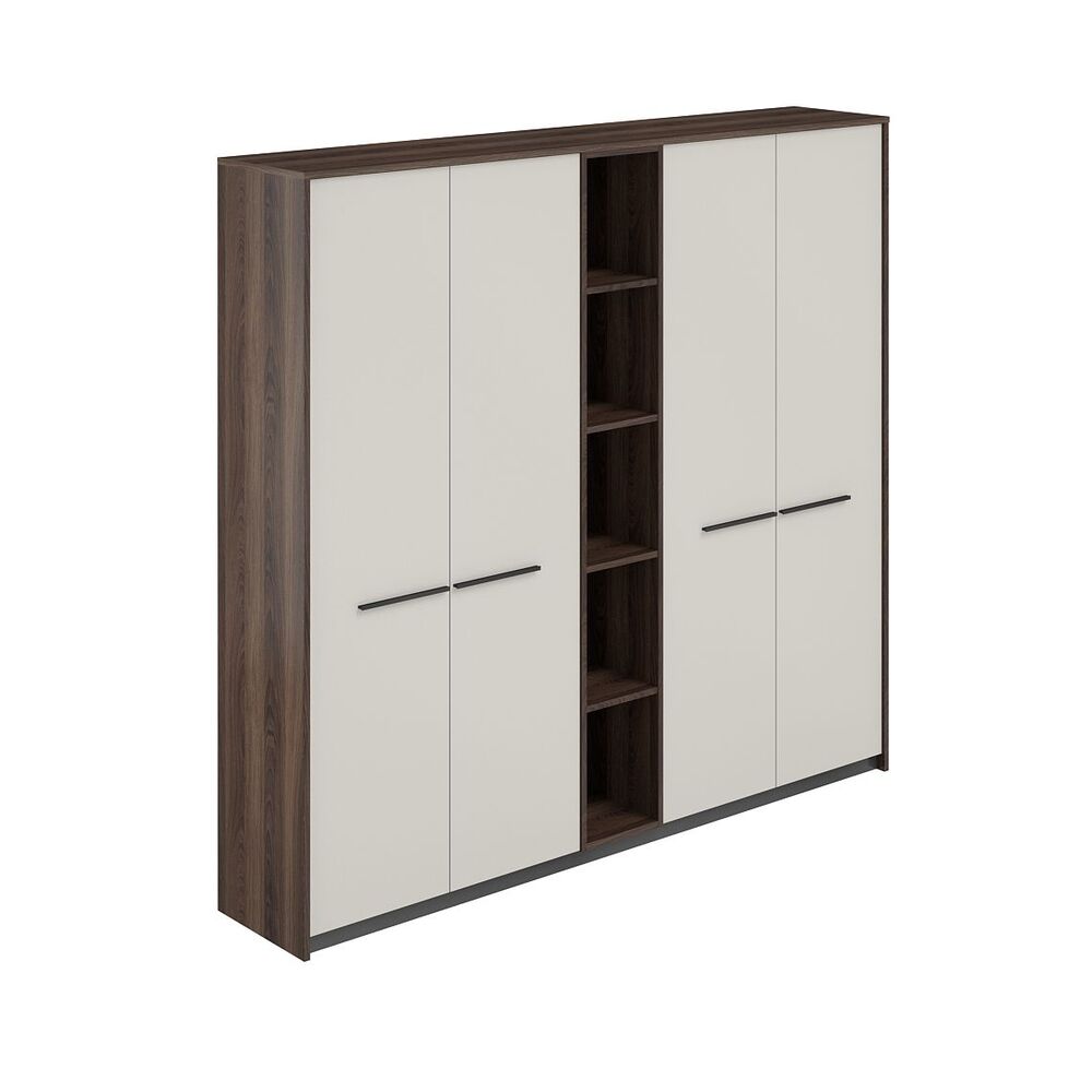 Шкаф высокий (для одежды) (2 шт) со стеллажом