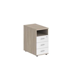 Тумба приставная с 3 ящ. и нишей, с замком без топа