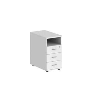 Тумба приставная с 3 ящ. и нишей, с замком без топа