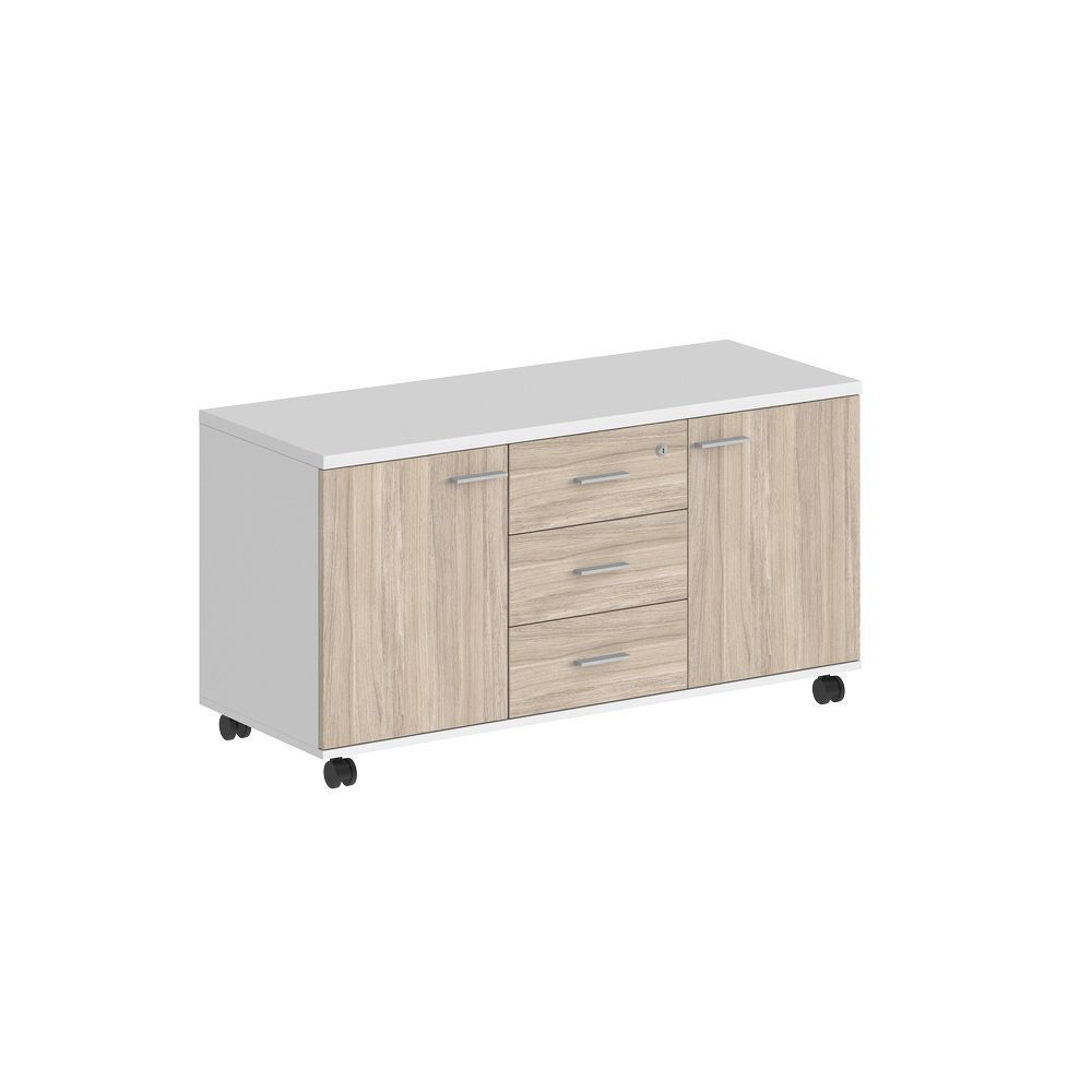 Тумба сервисная с 3 ящ., с замком, 2 фасадами