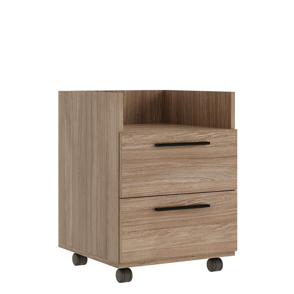 Тумба подкатная, древесный