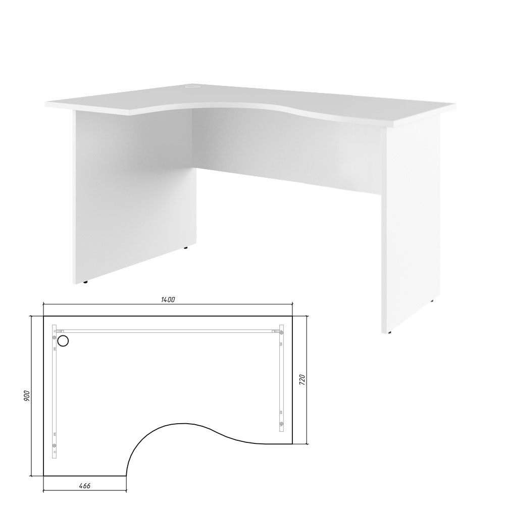 Стол эргономичный левый