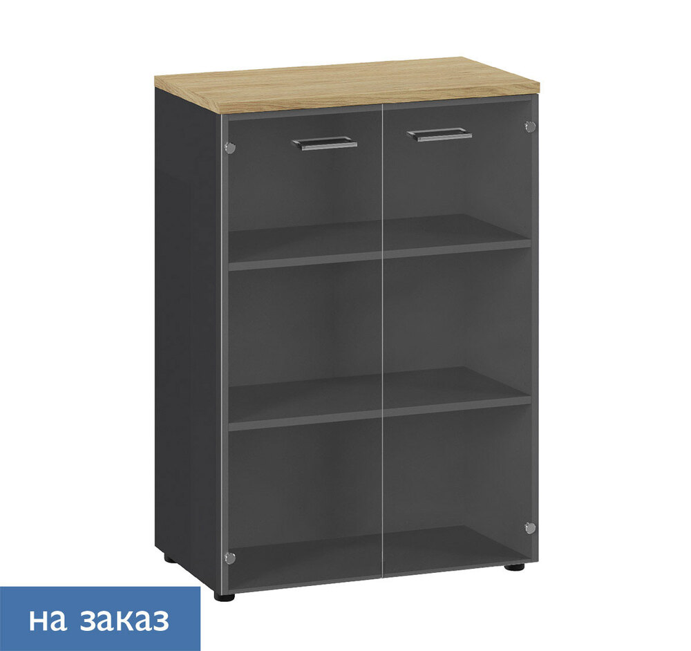 FLEX Шкаф средний со стеклянные двери