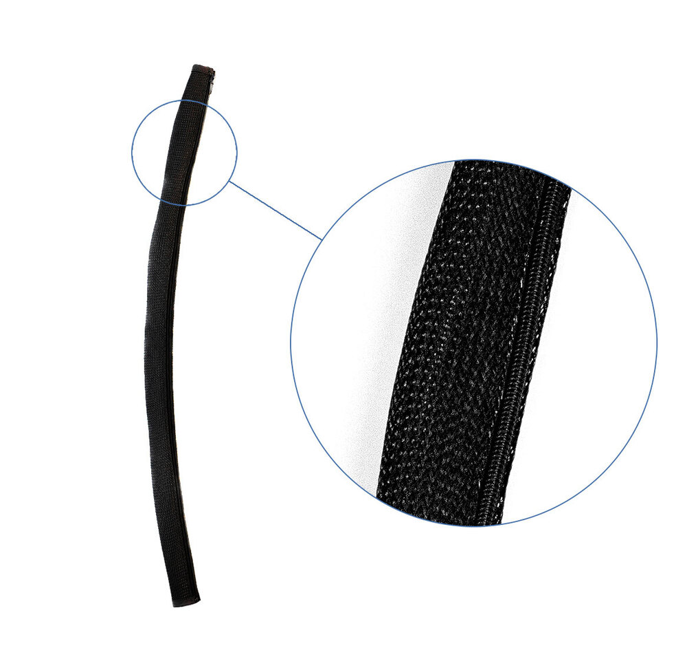 ZIP Держатель для кабелей,75см ЧЕРНЫЙ