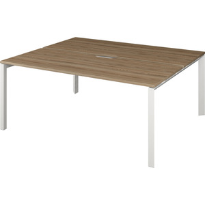 Бенч двойной на 2 рабочих места на металлокаркасе