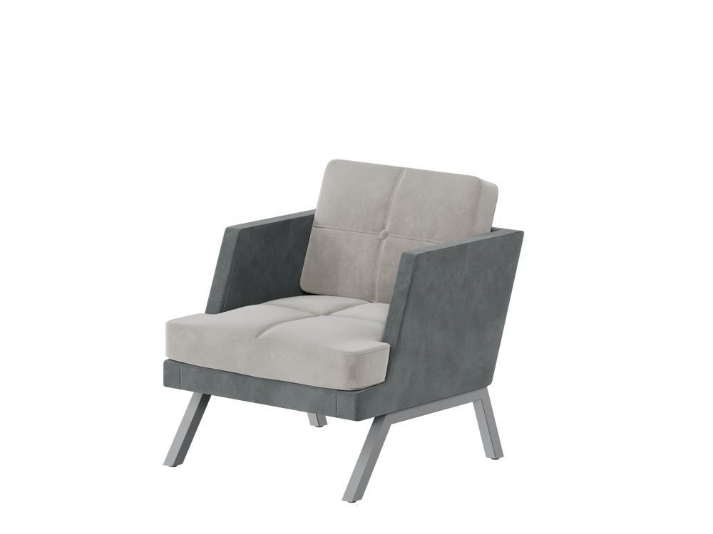 Кресло с декором из пуговиц