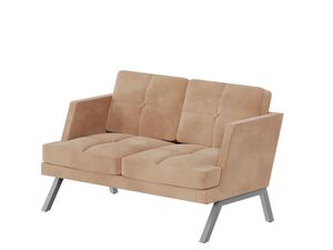 Диван двухместный с декором из пуговиц