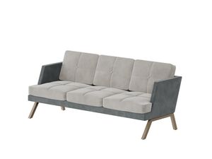 Диван трёхместный с декором из пуговиц