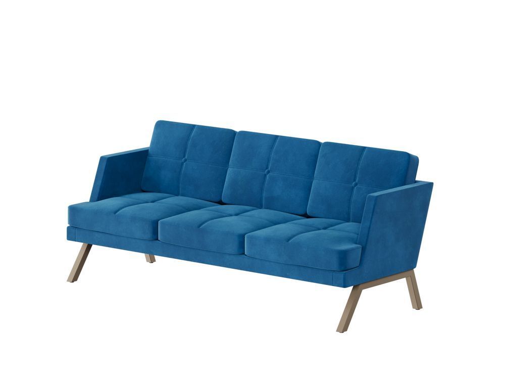 Диван трёхместный с декором из пуговиц