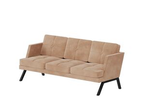 Диван трёхместный с декором из пуговиц