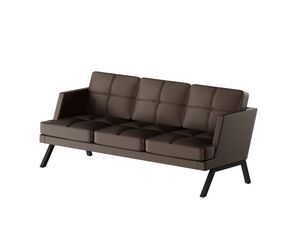 Диван трёхместный с декором из пуговиц